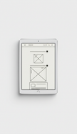 Custom Website Design on Monochrome Tablet