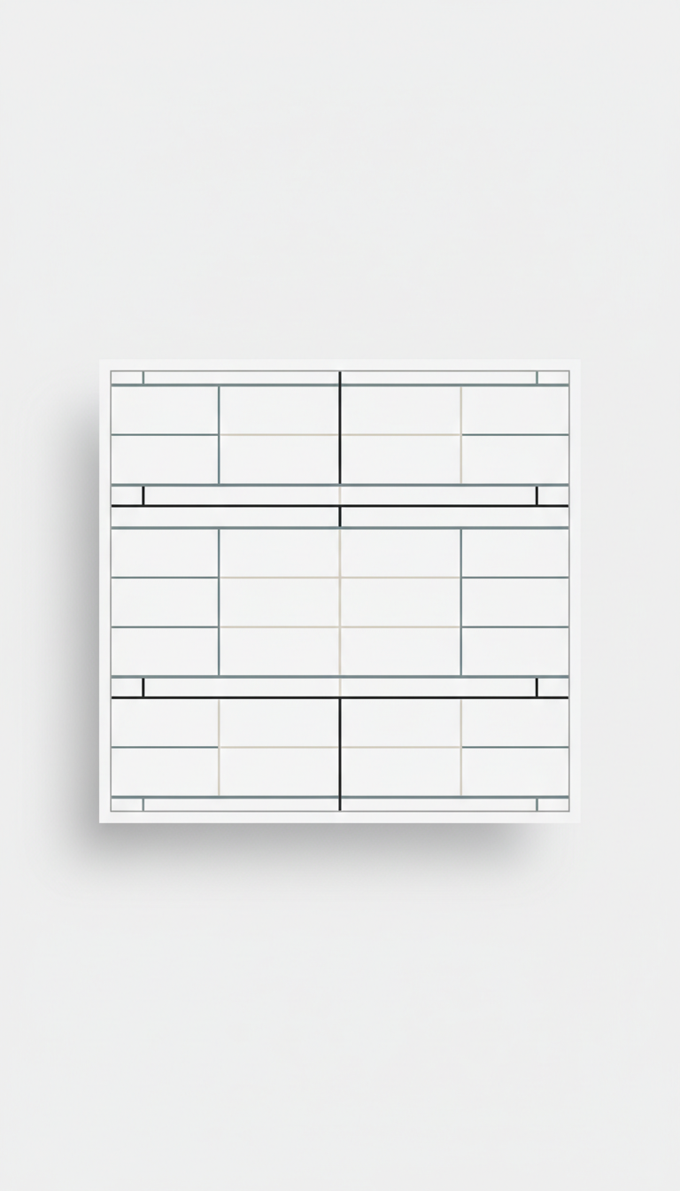 Architectural Grid System UI Template